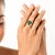 Approximately 3 Carat Pear Cut Natural Emerald Ring 14 Karat Yellow &amp; White Gold Size 5.2 Pear shape Emerald Ring...