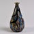 Tall Vintage Signed + Orig Label Carlo Moretti Blue Black Gold White Murano Glass Vase For Sale In Detroit - Image 6 of 12