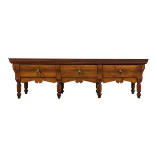 Repurposed 19th C. French Butcher Block Work Table Kitchen Island 8 Ft For Sale