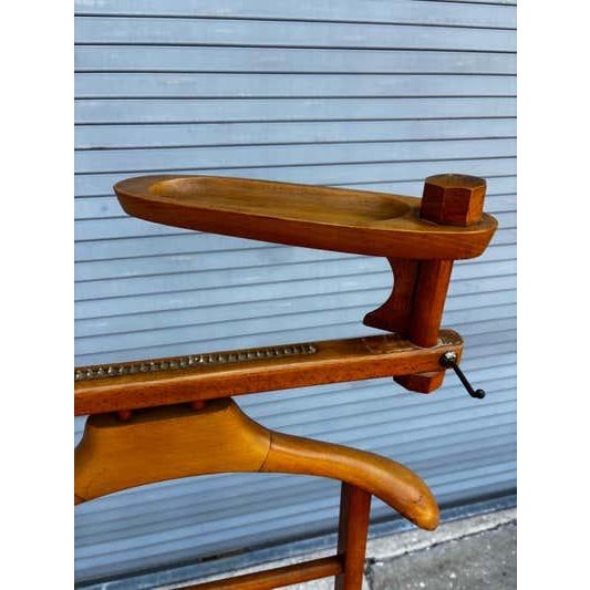 Italian Birch Valet, Mid-Century Modern Design, Rotating Tray, 1968 For Sale - Image 11 of 11