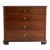19th-Century Biedermeier Style Mahogany Chest of Drawers, Matched Flame Grain For Sale