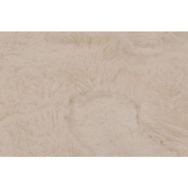 2010s Rug & Kilim’s Sheepskin Multi-Pelt Fur Rug in Cream White Tones For Sale - Image 5 of 8