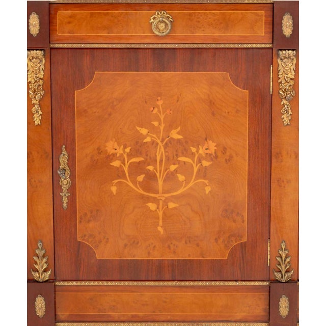 French French Empire Style Marble Top Mahogany Sideboard For Sale - Image 3 of 12
