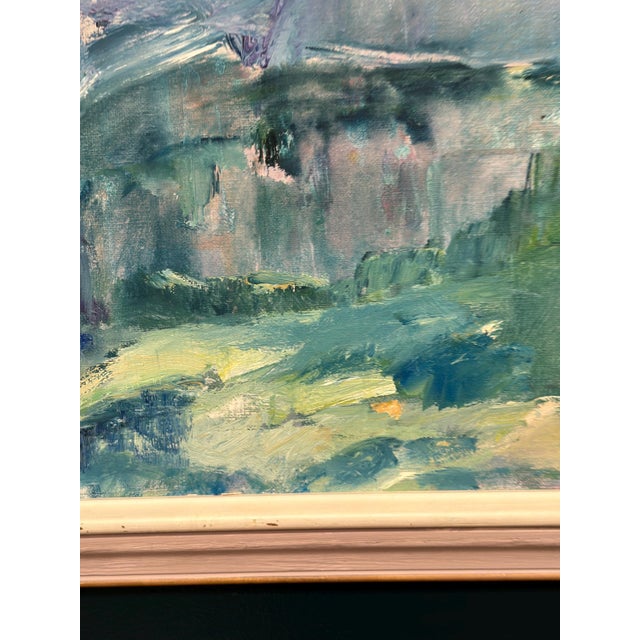 Pia Oom, Landscape, 1950s, Oil on Canvas, Framed For Sale - Image 17 of 18