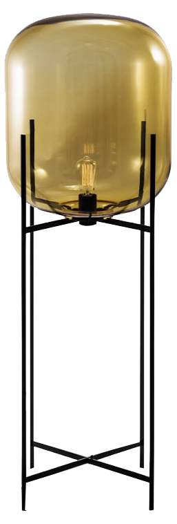 Oda Big in Amber and Black by Sebastian Herkner for Pulpo