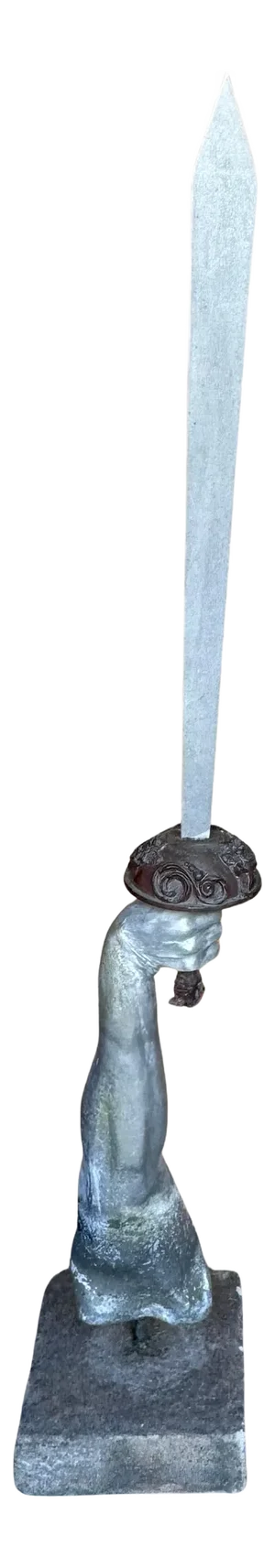 Monumental 'Excalibur Sword' Garden Statue, England, 1900