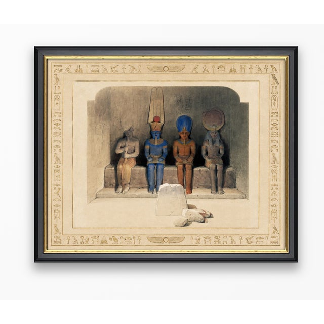 Beige Atelier Aria Lumae Antique Egyptian Revival Temple Pharaonic Archeological Study Fine Art Gallery Board Print 30 X 24 For Sale - Image 8 of 16