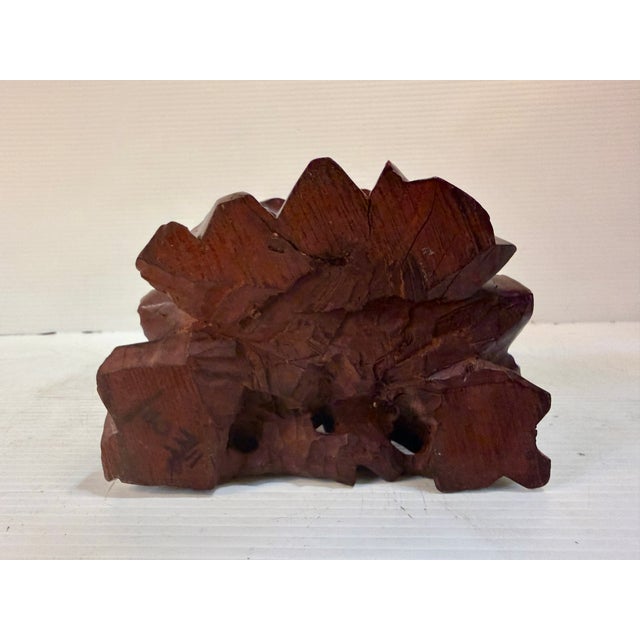Antique Chinese Wood Carved Fisherman Statue For Sale - Image 10 of 10