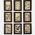 Antique Butterfly Print Gallery Wall Set in Walnut Frames - 9-Piece For Sale - Image 10 of 10