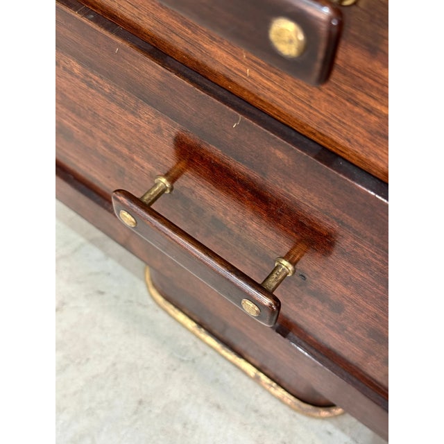 Walnut Desk in the style of Paolo Buffa, 1950s For Sale - Image 14 of 18