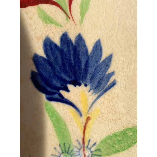 Vintage Large Handpainted Ironstone Bowls Set of 3 For Sale - Image 9 of 12