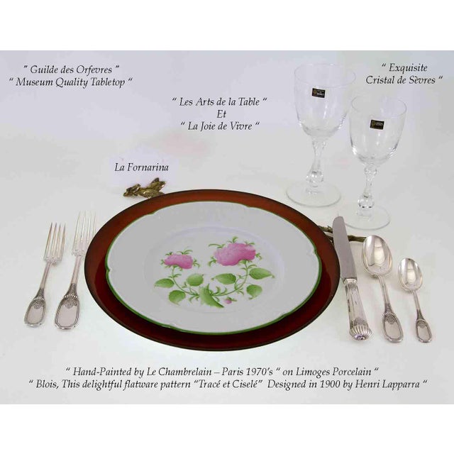 1990s Blois by Souche-Lapparra Sterling Silver Hand-Crafted 7-Piece Flatware Place-Setting For Sale - Image 15 of 18