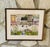 American Folk Art Watercolor Townscape, Main Street c.1958 For Sale - Image 11 of 12