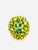 Gemstone Bochic "Orient" Vintage Peridot & Green Amethyst Ring Set In 18K Gold & Silver For Sale - Image 7 of 7