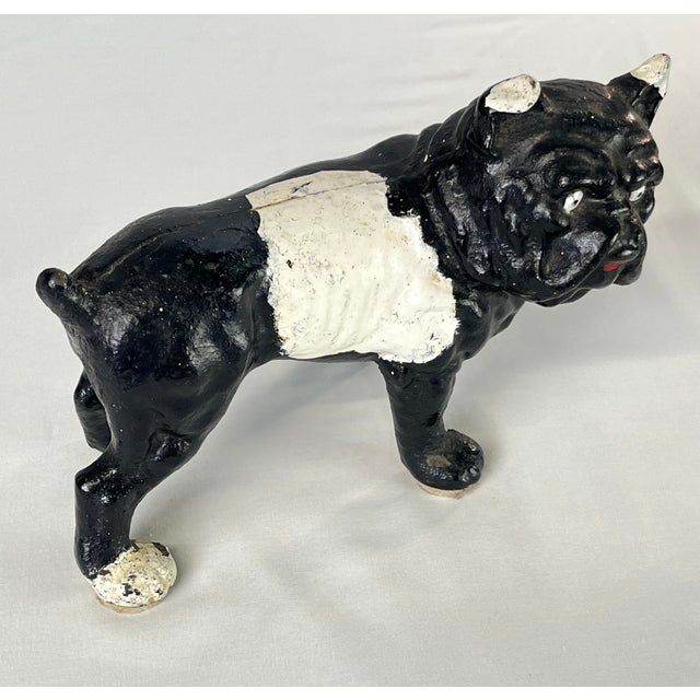 Black Mid 20th Century Bulldog Doorstop For Sale - Image 8 of 10