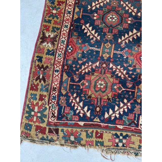 Textile 1920s Northwest Persian Runner Exotic Camel Border Rug 3 x 10.2 For Sale - Image 7 of 13