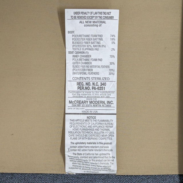 Textile McCreary Modern Sofa With Right Chaise For Sale - Image 7 of 11