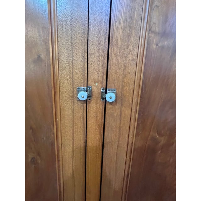 Victorian Antique Oak 2 Door Armoire Cabinet Pantry Late 1800's For Sale - Image 3 of 11