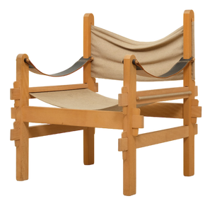 Mid-Century Danish Safari Chair, 1960s