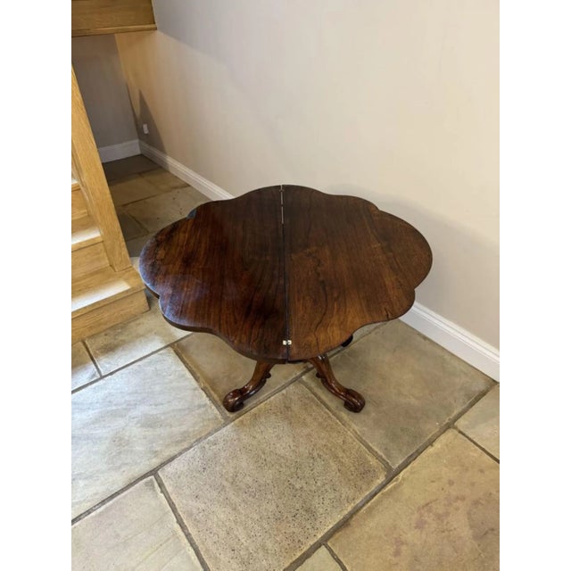 Antique Victorian Rosewood Tea Table, 1860 For Sale - Image 12 of 13