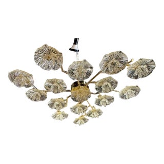Gold Murano Flush Mount For Sale
