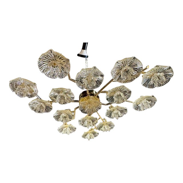 Gold Murano Flush Mount For Sale