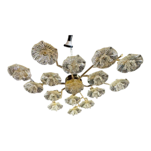 Gold Murano Flush Mount