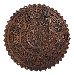 Carved Wood Medallion