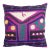 Purple Tashkent Suzani Square Pillow Case Made From a 19th Century Suzani For Sale