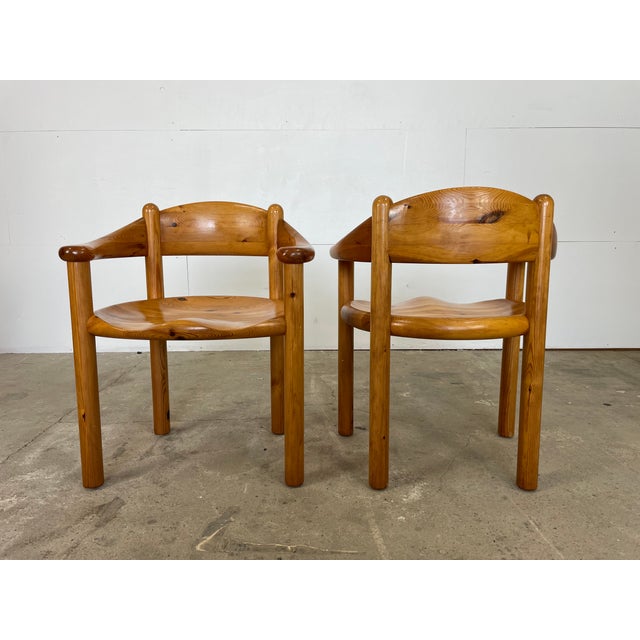Brutalist Pine Dining Chairs from Rainer Daumiller, Denmark, 1970s, Set of 6 For Sale - Image 6 of 12