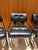 Animal Skin Set of 6 I4 Mariani Tucroma Chairs in Black Leather by Guido Faleschini For Sale - Image 7 of 15