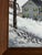 1970s Vintage Lancaster County Pa Farm Scene Snowy Landscape Oil Painting For Sale - Image 5 of 7