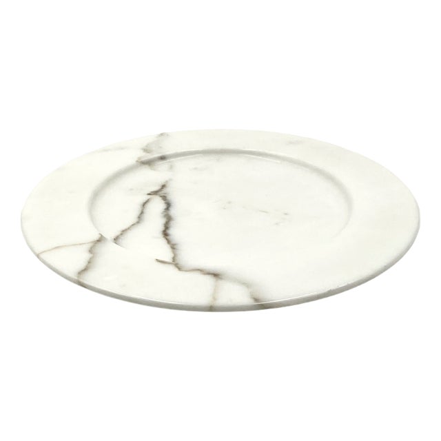 White Carrara Marble Centerpiece by Sergio Asti, Italy, 1970s For Sale