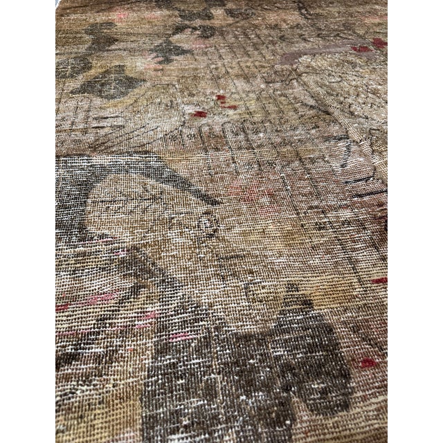 Traditional Antique 1900s Samarkand Pictorial Rug – 6'5" X 4'6" For Sale - Image 3 of 5