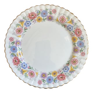 Vintage English Bone China Decorative Dessert Plate For Sale