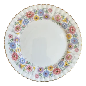 Vintage English Bone China Decorative Dessert Plate