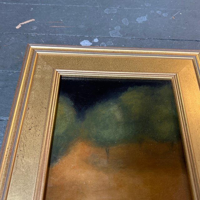Abstract 1990's Original Abstract Landscape Painting on Canvas For Sale - Image 3 of 4