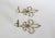 Mid-Century Modern Vintage Fleur De Lis Brass Sconces, a Pair For Sale - Image 3 of 5