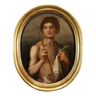 Andrea Del Sarto. Bottega, Saint Sebastian Del Sarto, 1560, Oil on Panel For Sale