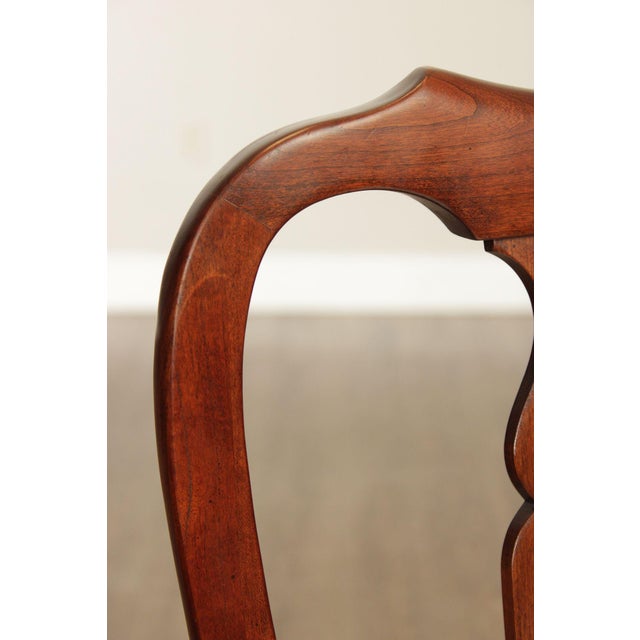 Wood Pennsylvania House Queen Anne Style Set of Eight Cherry Dining Chairs For Sale - Image 7 of 18