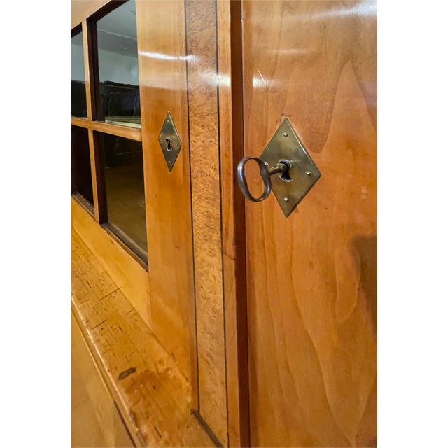 Biedermeier Buffets in Cherry Wood, Birch and Ebonization Veneered on Softwood Body, 1820s, Set of 2 For Sale - Image 6 of 13