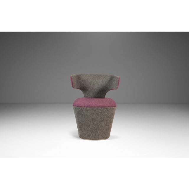 Dark Gray Post Modern "Bison" Accent Sculptural Lounge Chair in Mohair Attributed to Simon Pengelly for Allermuir, United Kingdom, C. 2010s For Sale - Image 8 of 18