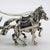 Large Vintage Italian Handmade Sterling Silver 925 Carriage with Horses, Tuscany, 1970s For Sale - Image 13 of 18