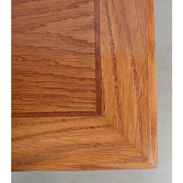 1950s Small Solid Oak Blonde Side Table, 1950s For Sale - Image 5 of 18