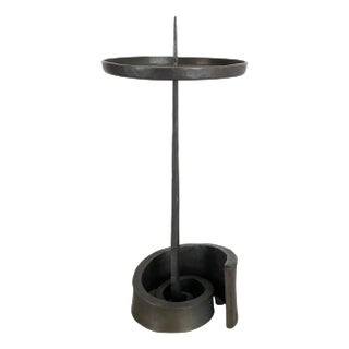 Large Brutalist Bronze Candleholder from Manfred Bergmeister, 1970s For Sale