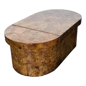 Frontgate Three-Piece Burlwood Veneer Coffee Table