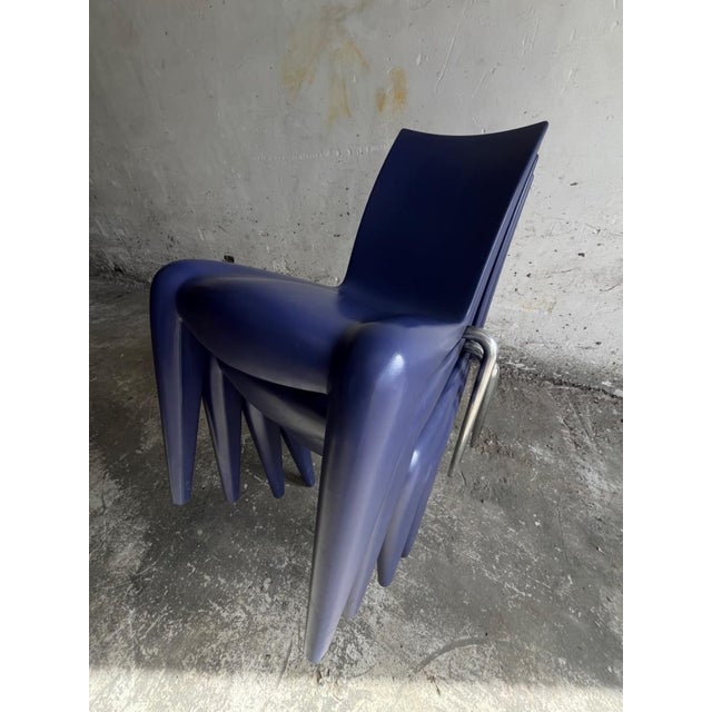 Blue Vintage Louis 20 Chair by Philippe Starck for Vitra, Switzerland, 1990s For Sale - Image 8 of 18