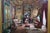 Late 20th Century Harry McCormick "Red Interior" Victorian Palace Parlor Oil Painting Canvas 43" For Sale - Image 6 of 11