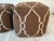 Set of 2 Wool Pouf Ottomans / Handmade Moroccan Floor Cushions / Boho Mid-Century For Sale - Image 4 of 4