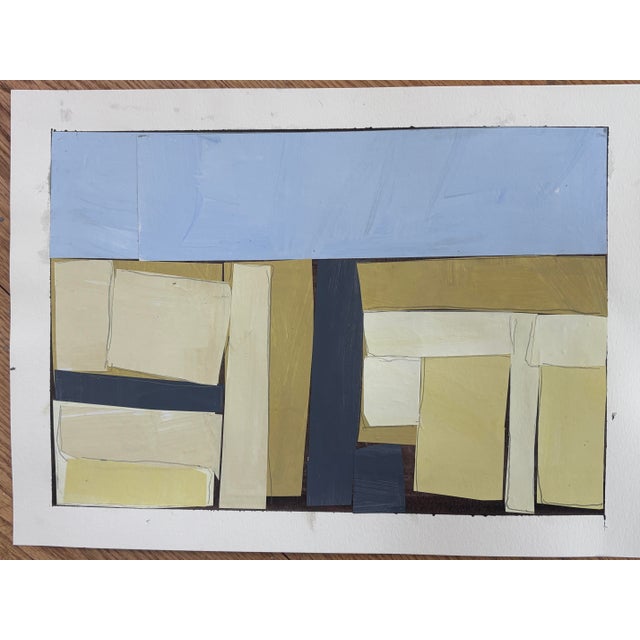 Discover the allure of contemporary art with this stunning 11x15" original collage painting, expertly crafted to bring...
